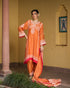 Amber Orange Phiran Suit Set