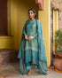 Amalfi Green & Blue A-Line Suit Set