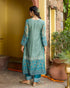 Amalfi Green & Blue A-Line Suit Set