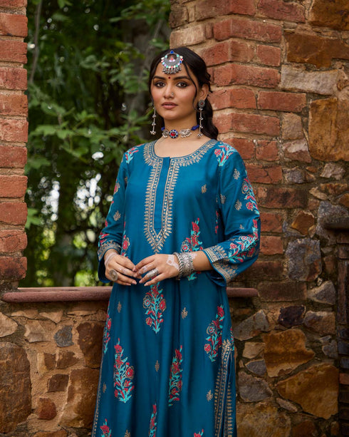 Cobalt Blue A-Line Suit Set