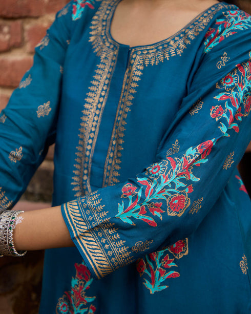 Cobalt Blue A-Line Suit Set